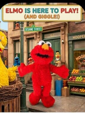 Sesame Street 2016 Red Plush Talking Tickle Me Elmo!!!! EUC!!!